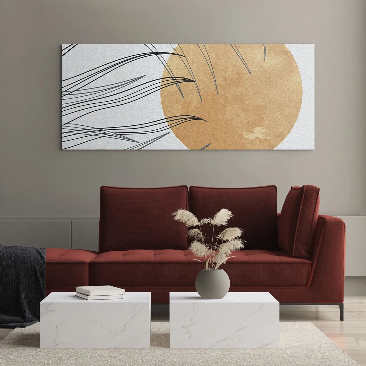 Schilderen op glas - Altijd naar de zon - 100x40 cm