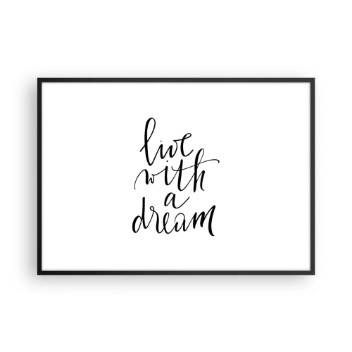 Poster in een zwarte lijst - Natuurlijk - 100x70 cm