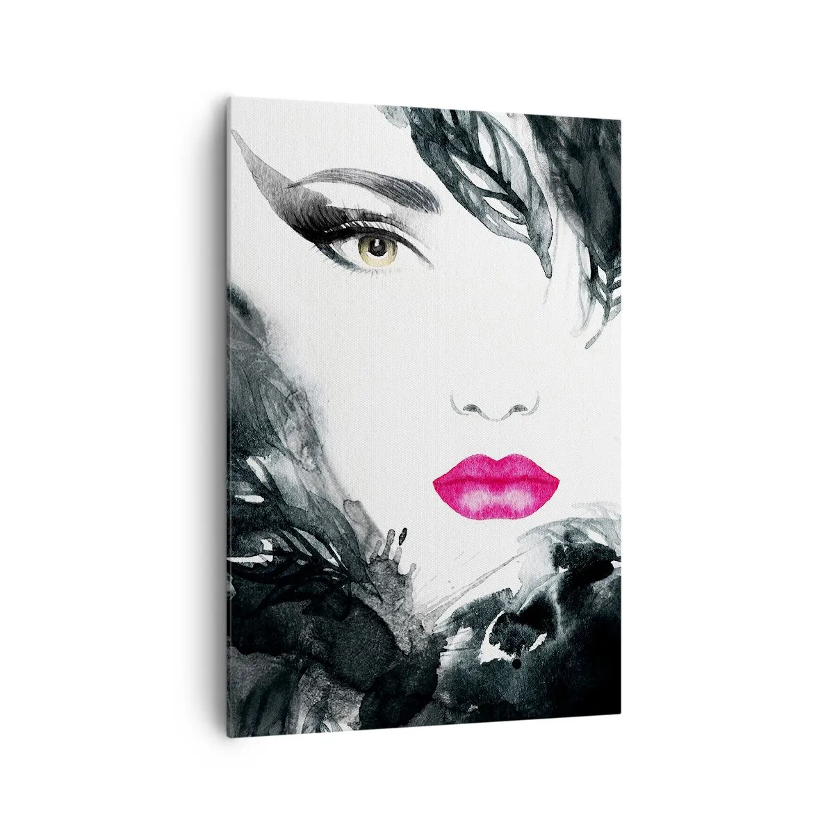 Schilderen op canvas - Aandacht! Femme fatale - 70x100 cm