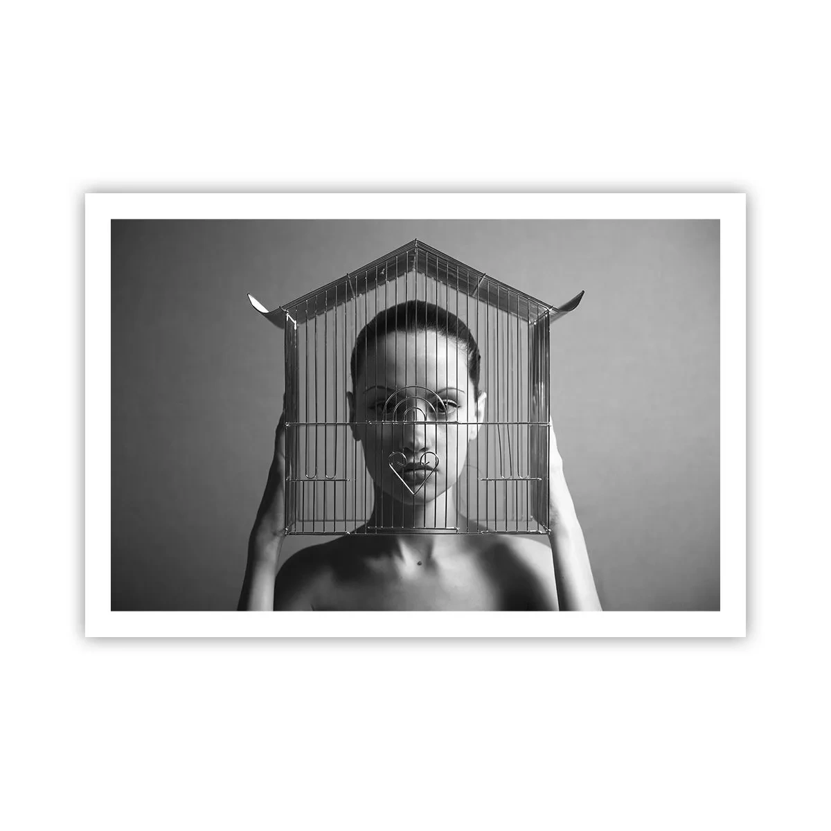 Poster - Een ietwat surrealistisch portret - 91x61 cm