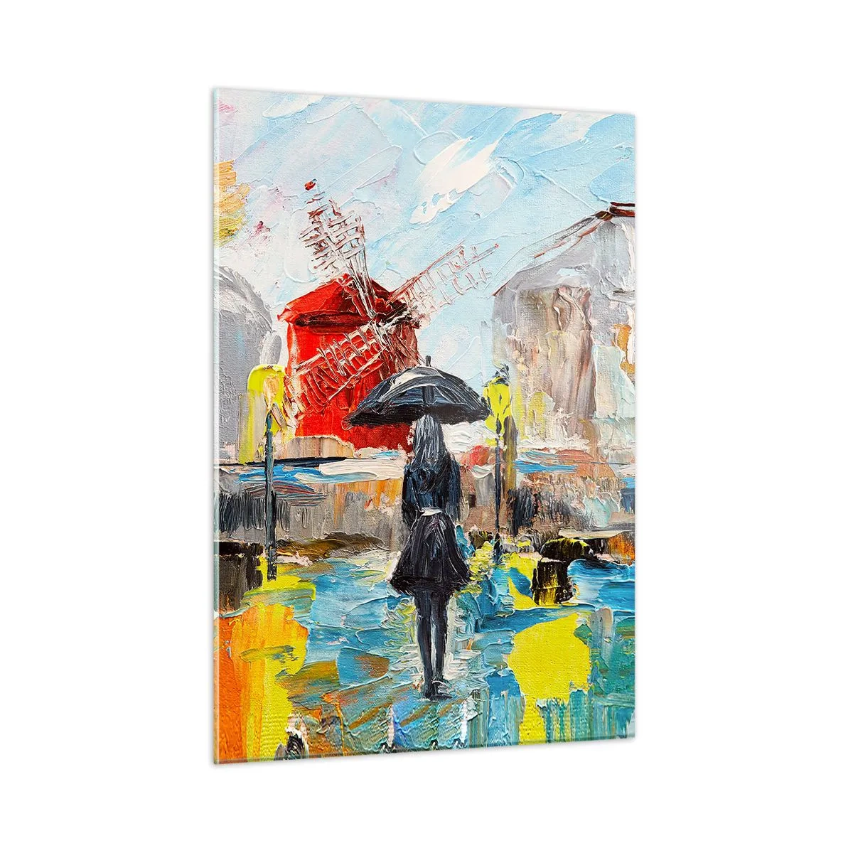 Schilderen op glas - Parijse legendes - 50x70 cm