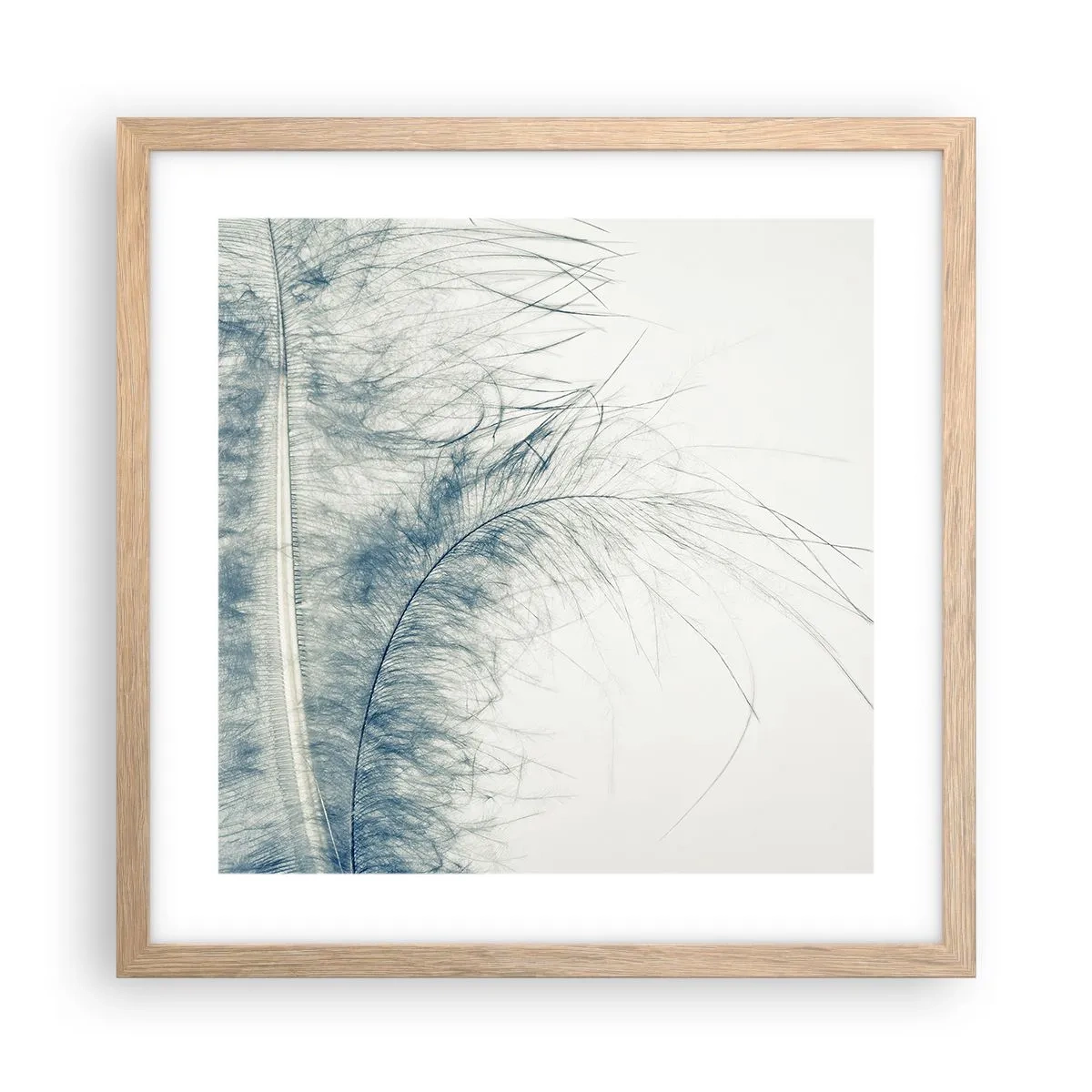 Een poster in een licht eiken lijst - Het gefluister van de natuur - 40x40 cm