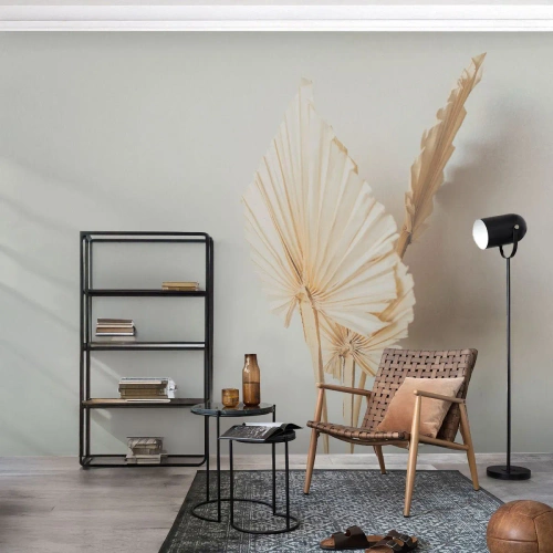 Fotobehang op maat Premium Canvas - Wanneer je verlichting nodig hebt - Helder, Minimalisme, Blad