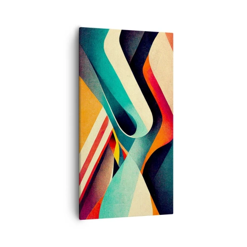 Schilderen op canvas - Intensieve compositie - 55x100 cm