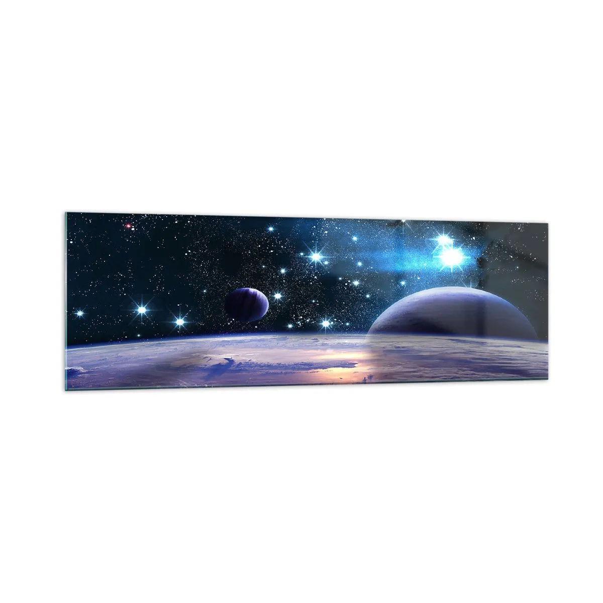 Schilderen op glas - Nog steeds alleen? - 160x50 cm