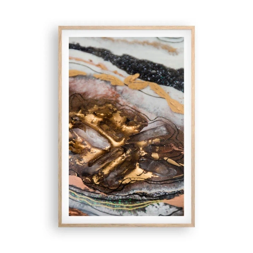Een poster in een licht eiken lijst - Het element aarde - 61x91 cm