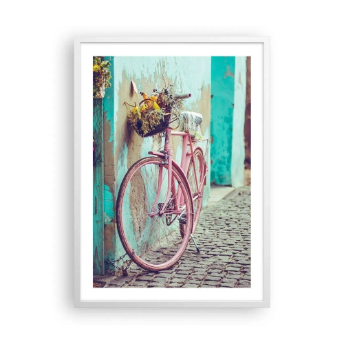 Poster in een witte lijst - Ben zo terug - 50x70 cm