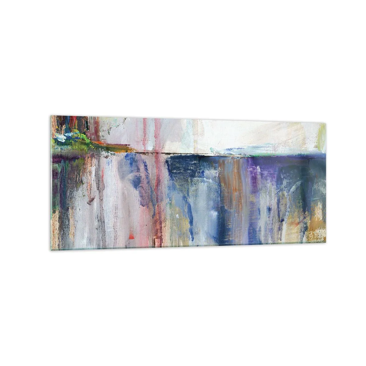 Schilderen op glas - Kleurrijke impressies en associaties - 120x50 cm