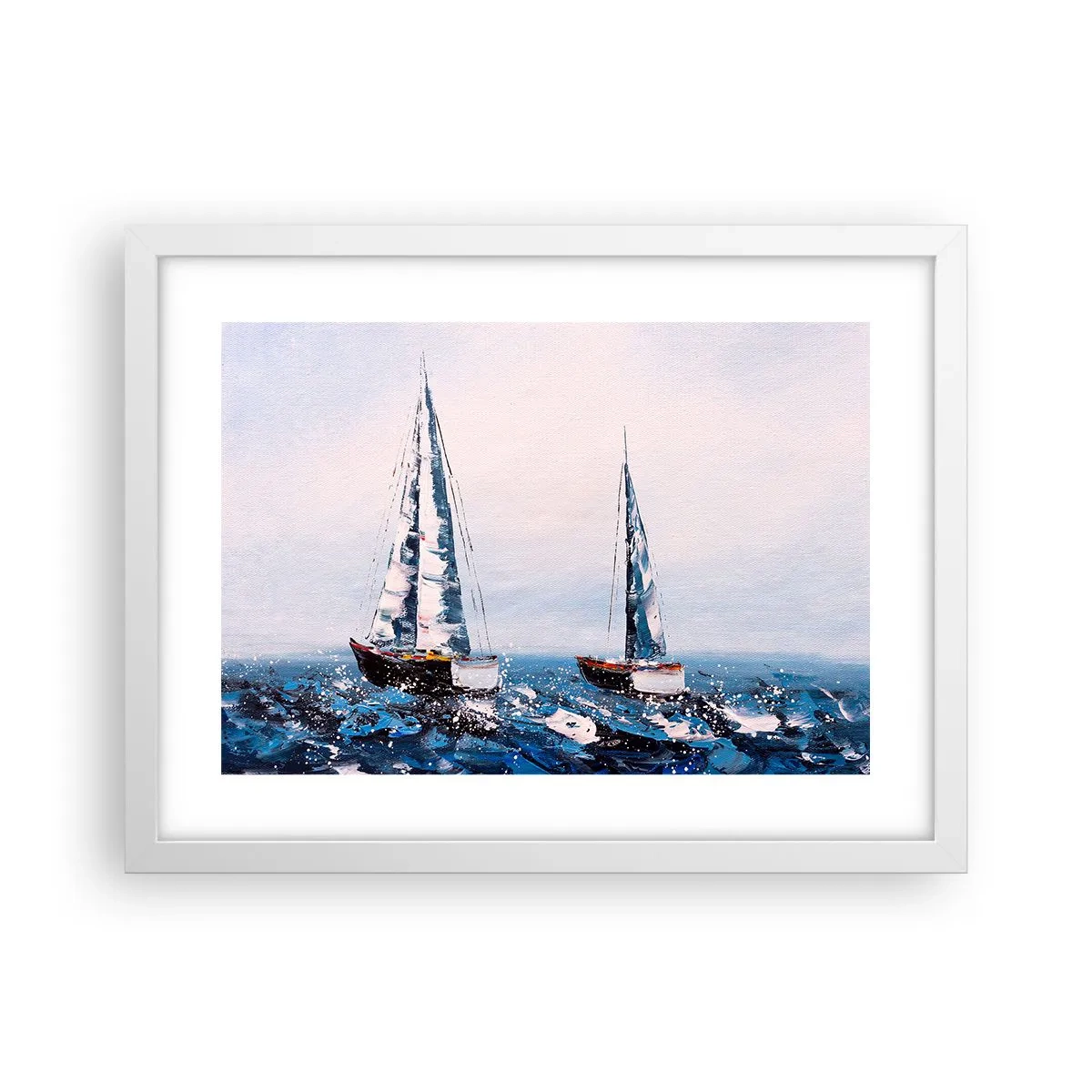 Poster in een witte lijst - Broederschap van de wind - 40x30 cm