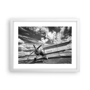 Poster in een witte lijst - Ik kan niet wachten! - 40x30 cm