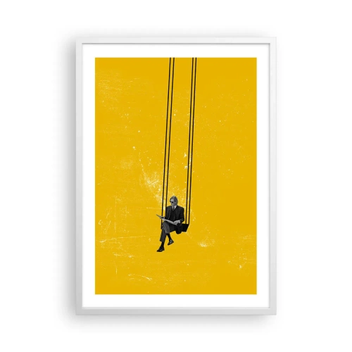 Poster in een witte lijst - Dag als iedere dag - 50x70 cm