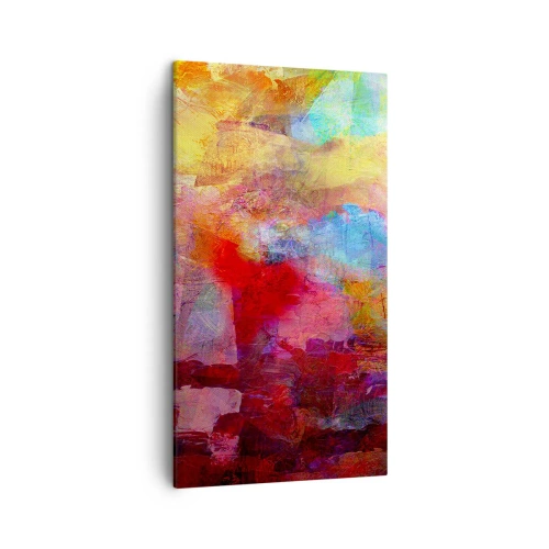 Schilderen op canvas - Kijk in de regenboog - 45x80 cm