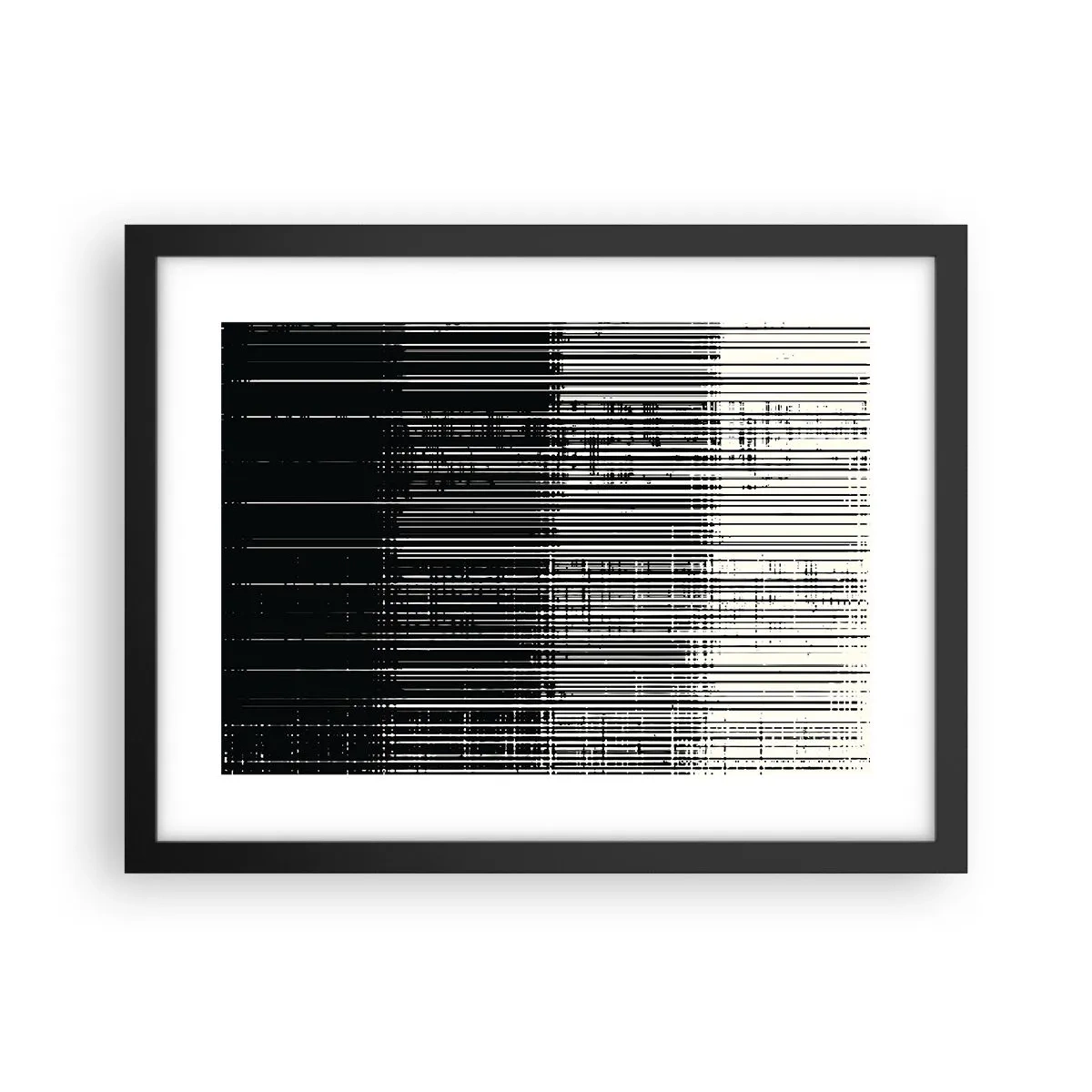 Poster in een zwarte lijst - Golven en vibraties - 40x30 cm