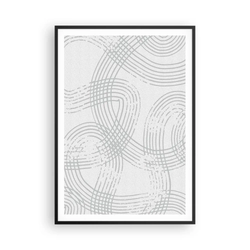 Poster in een zwarte lijst - Er is geen rechte weg - 70x100 cm