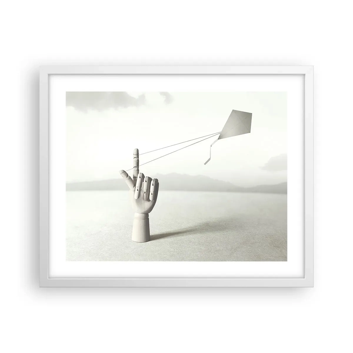 Poster in een witte lijst - Krachttest - 50x40 cm