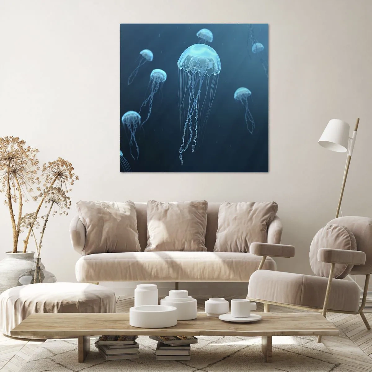 Schilderen op canvas - Oceaandans - 30x30 cm