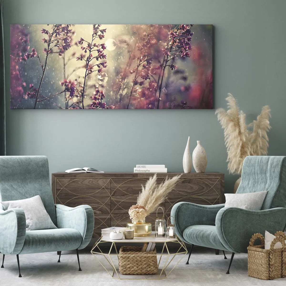 Schilderen op canvas - Geheime Tuin - 100x40 cm