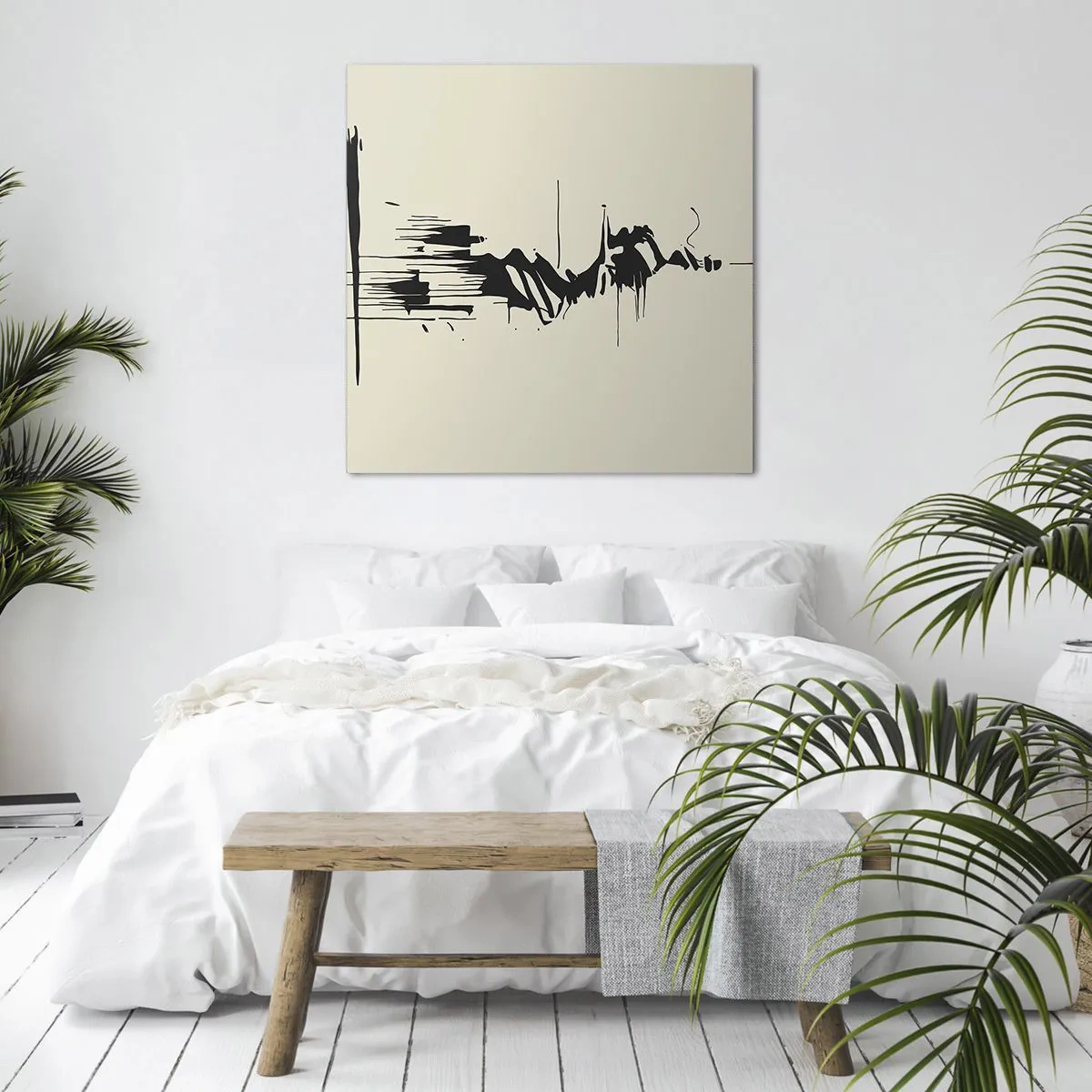 Schilderen op canvas - Overhaaste abstractie - 40x40 cm