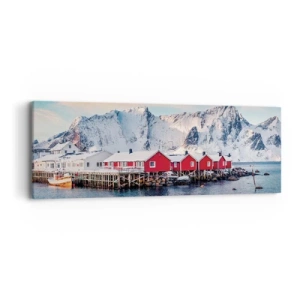 Schilderen op canvas - Noordelijke retraite - 90x30 cm