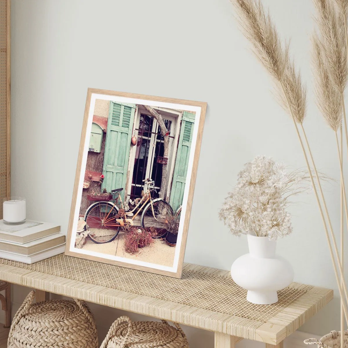 Een poster in een licht eiken lijst - Lang leve de provincie - 61x91 cm