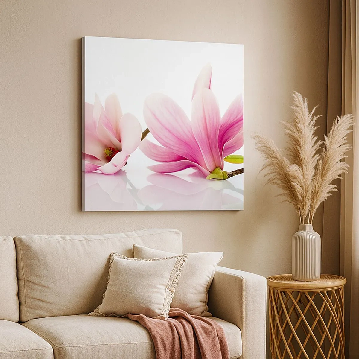 Schilderen op canvas - Delicaat als een lentebriesje - 30x30 cm