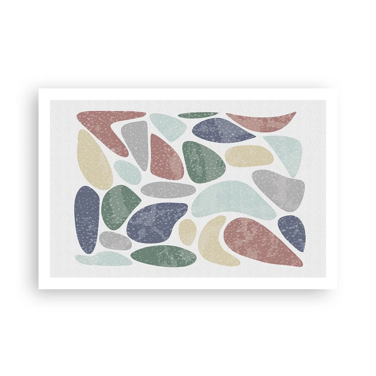 Poster - Een mozaïek van poederkleuren - 91x61 cm