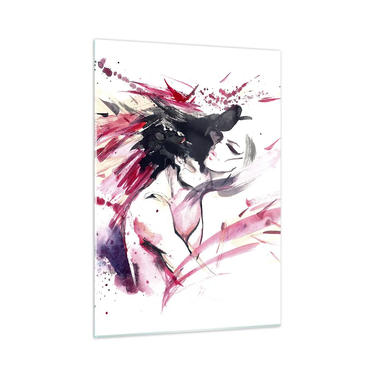 Schilderen op glas - Een liefdesvervulling - 50x70 cm