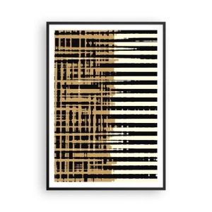 Poster in een zwarte lijst - Architecturale abstractie - 70x100 cm