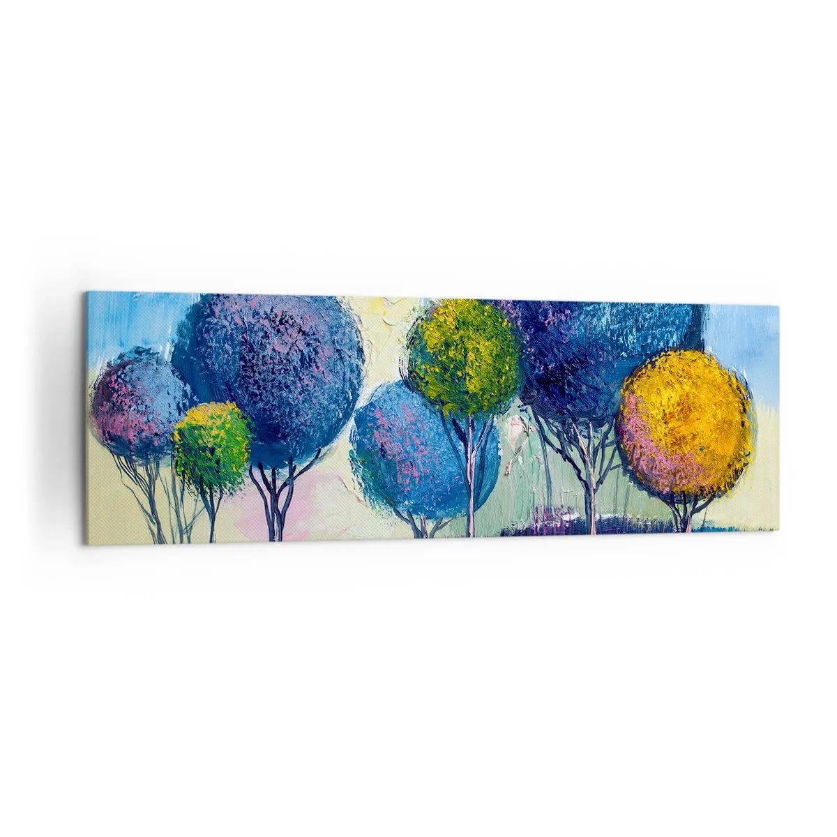 Schilderen op canvas - Bol - de vorm van het ideaal - 160x50 cm