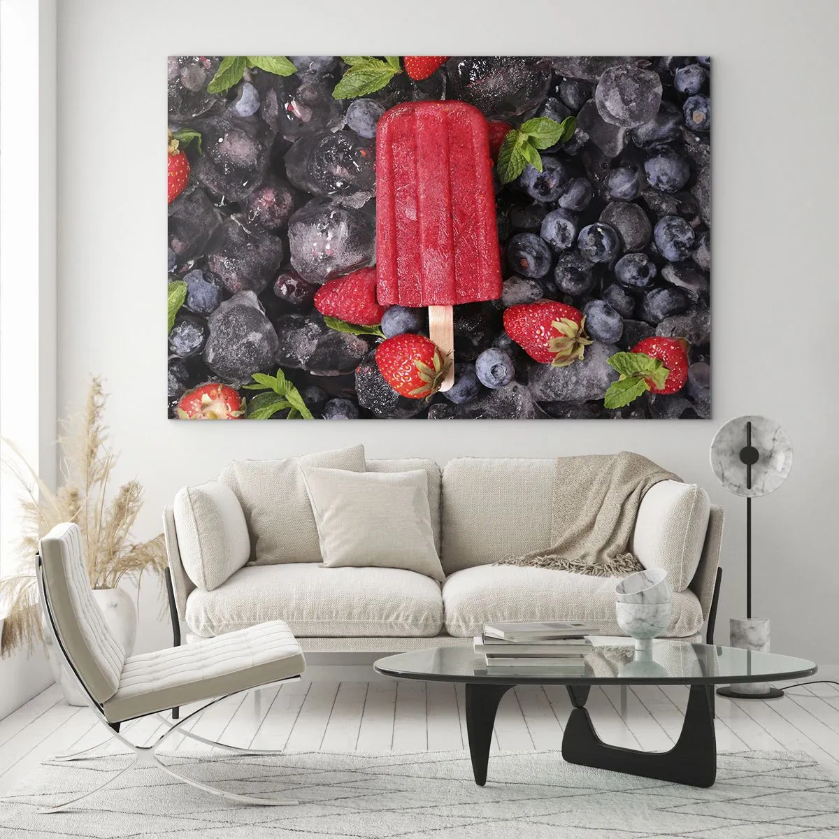 Schilderen op glas - De smaak van hete zomer - 120x80 cm