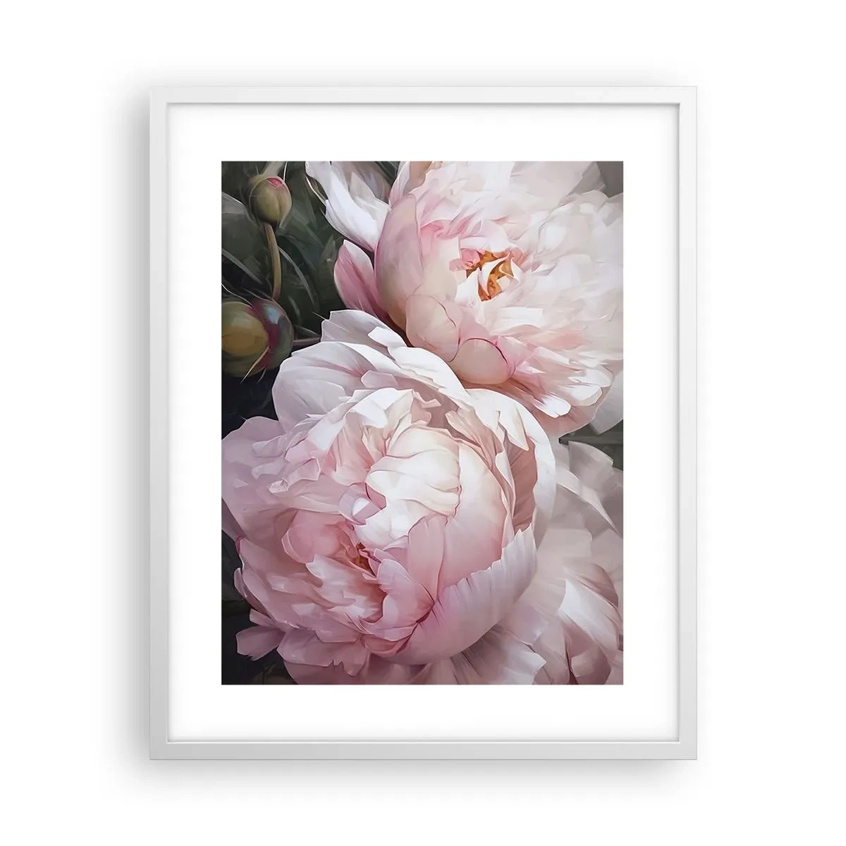Poster in een witte lijst - In bloei gestopt - 40x50 cm