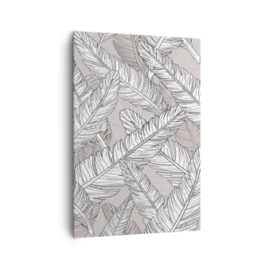 Schilderen op canvas - Een verenwerveling - 70x100 cm