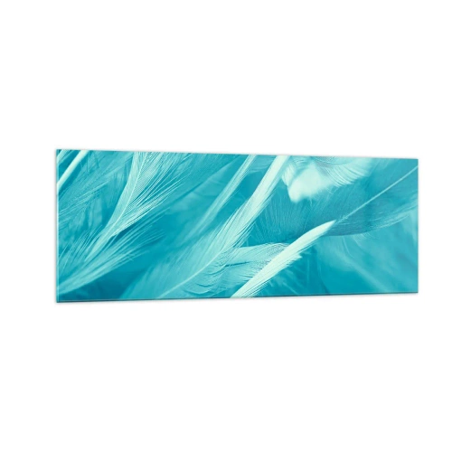Schilderen op glas - Verdrinken in pluisjes - 140x50 cm