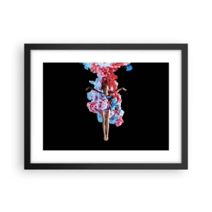 Poster in een zwarte lijst - In volle bloei - 40x30 cm