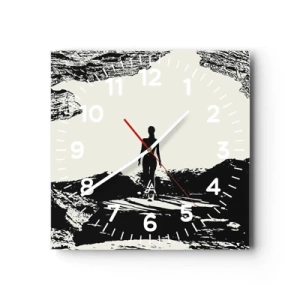 Wandklok - Klok - Een nieuwe kijk - 30x30 cm