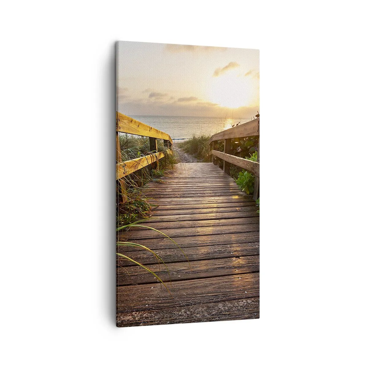 Schilderen op canvas - En direct naar de kust - 45x80 cm