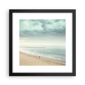 Poster in een zwarte lijst - op zoek naar vrede - 30x30 cm