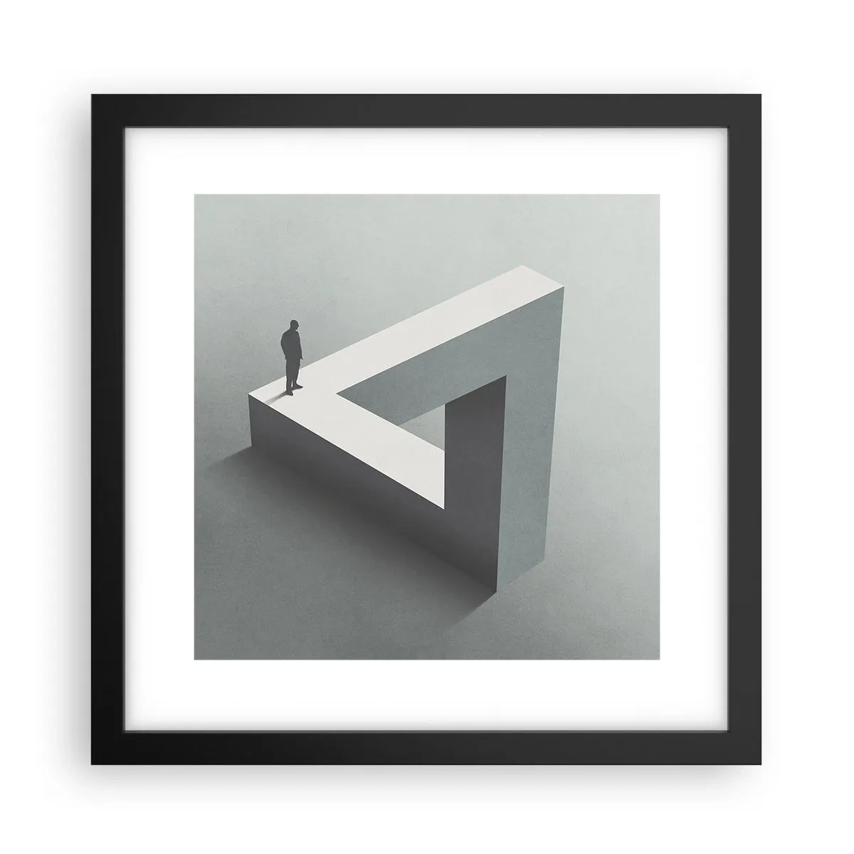 Poster in een zwarte lijst - Maar het is toch mogelijk - 30x30 cm