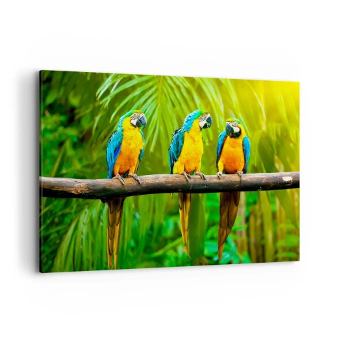 Schilderen op canvas - En heb je gehoord dat ze...? - 100x70 cm