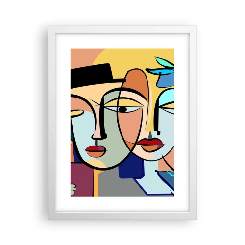 Poster in een witte lijst - Picasso's randez-vous - 30x40 cm