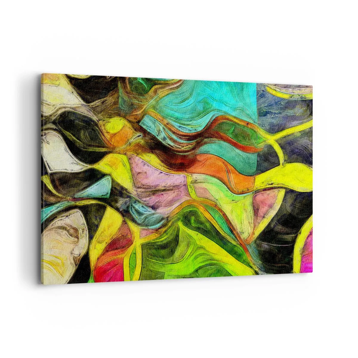 Schilderen op canvas - Beweging is leven - 120x80 cm