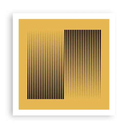 Poster - Vierkant van tegenpolen - 60x60 cm