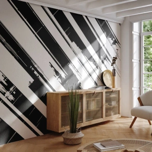 Fotobehang Standard Eco - Een intense en dynamische compositie - Vector, Minimalisme, Modern - 150x105 cm