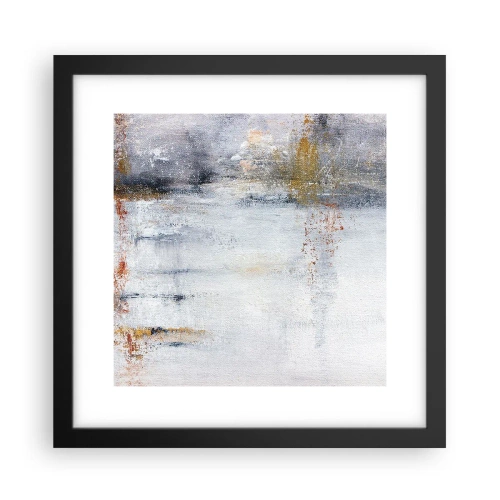 Poster in een zwarte lijst - Achter de luchtgordijn - 30x30 cm