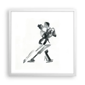 Poster in een witte lijst - In één slag - 50x50 cm