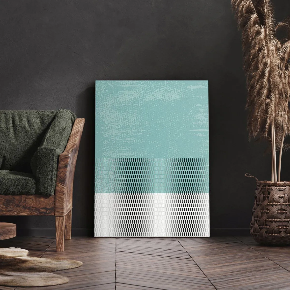 Schilderen op canvas - Een uitgebalanceerde compositie - 65x120 cm