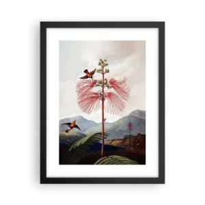 Poster in een zwarte lijst - In een tropisch paradijs - 30x40 cm