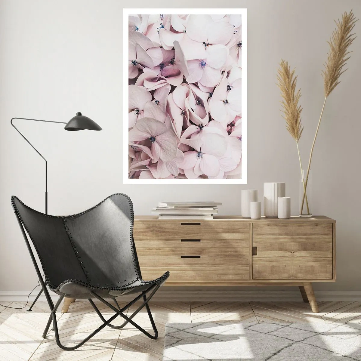 Poster - In een vloed van bloemen - 61x91 cm