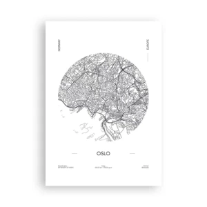 Poster - Anatomie van Oslo - 70x100 cm