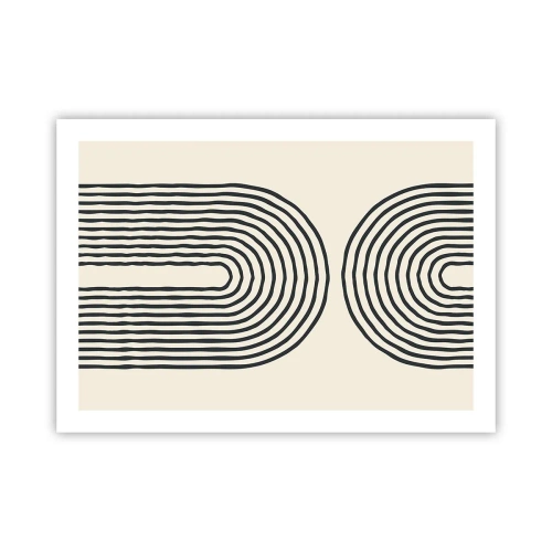 Poster - In een ogenblik ... - 70x50 cm